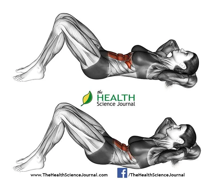 © Sasham | Dreamstime.com - Fitness exercising. Flexion of the trunk with the rise of the pelvis lying on the floor. Female