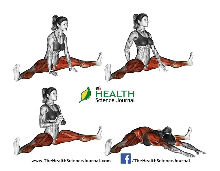 © Sasham | Dreamstime.com - Yoga exercise. Spread Leg Forward Fold. Upavista Konasana. Female