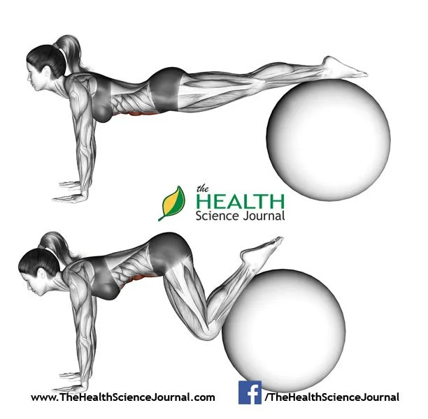 © Sasham | Dreamstime.com - Fitball exercising. Ball pull-in. Female