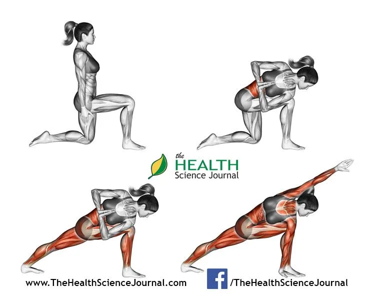 © Sasham | Dreamstime.com - Yoga exercise. Revolved Side Angle Pose. Parivrtta Parsvakonasana. Female