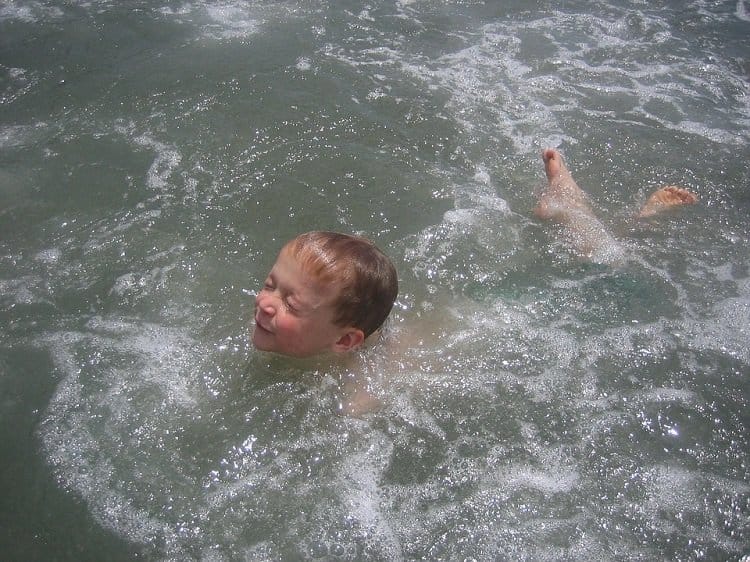 children-swiming