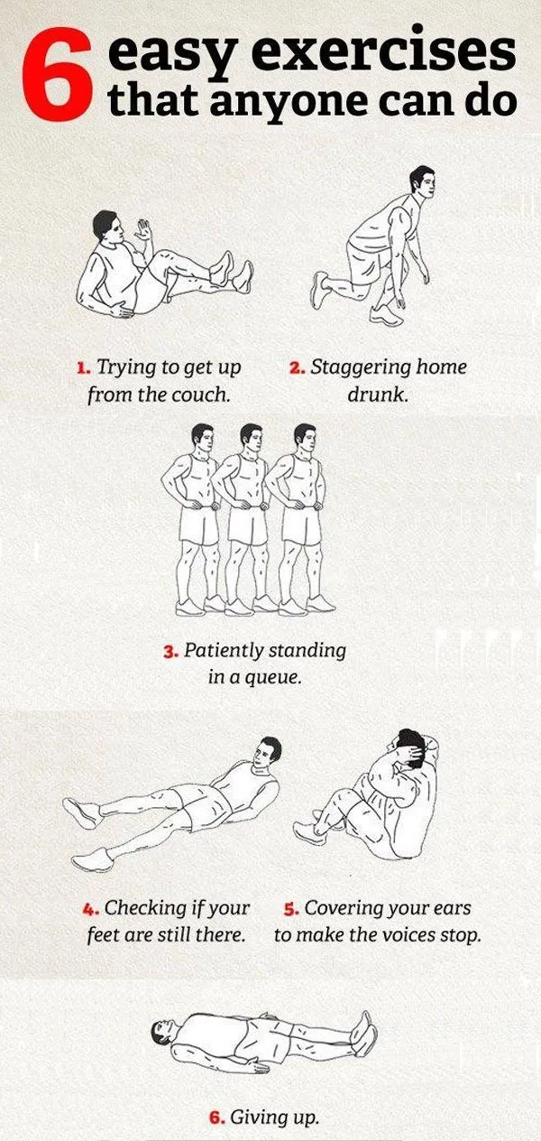 6 easy exercises that anyone can do