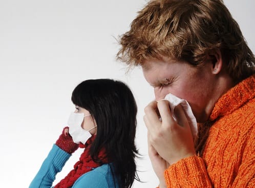 influenza sneeze mask virus