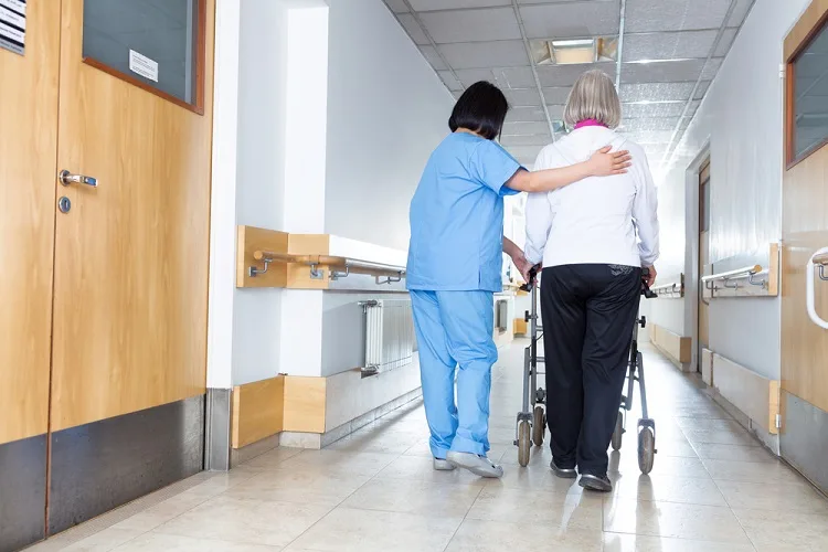 hospital care old help nurse doctor