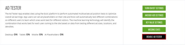 ezoic ad tester