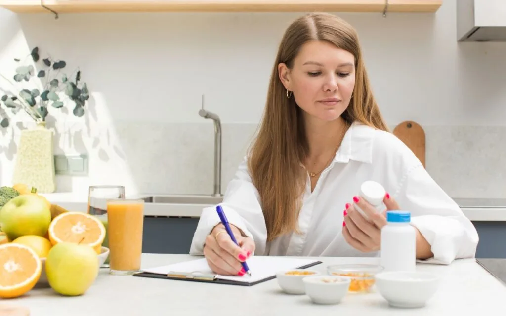 taking vitamins and dietary supplements