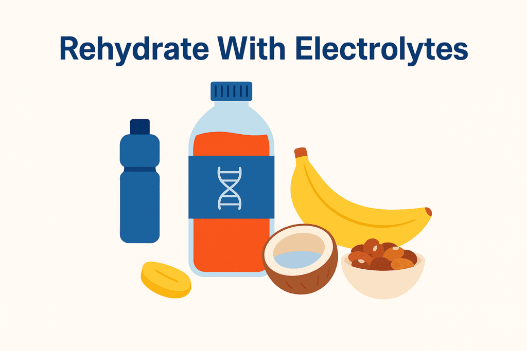 Importance of rehydrating with electrolytes