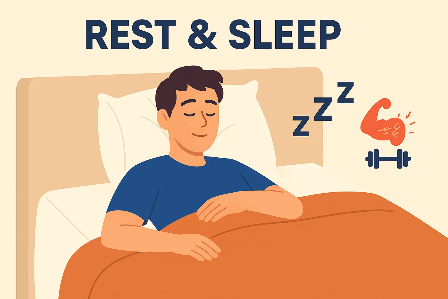 Rest & sleep for active recovery from muscle sorreness