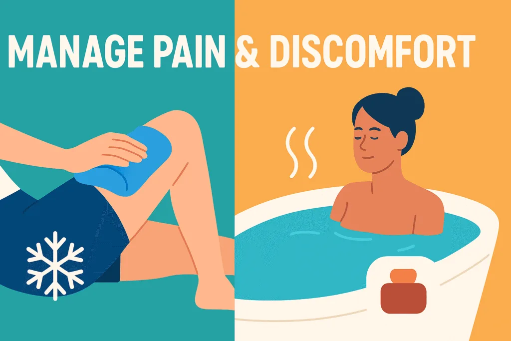 manage pain and discomfort
